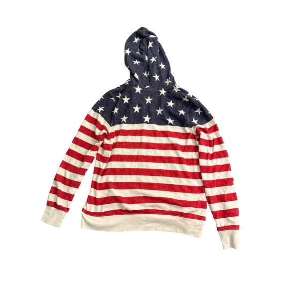 Old Navy American Flag Zip-Up Hoodie L Cotton Blend - Picture 4 of 9